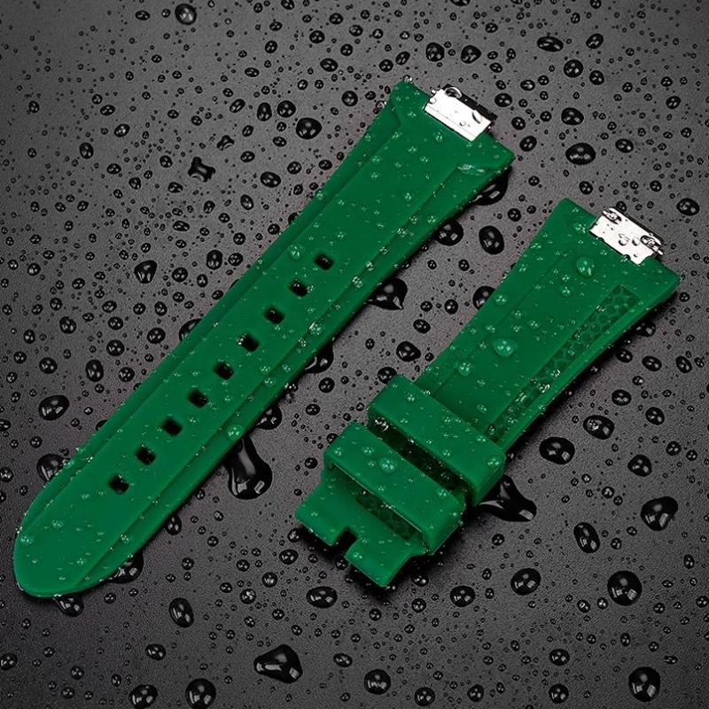 High Quality Rubber Strap for Tissot PRX Super player T137.407/410 Series Men WatchBand Replacement Parts Metal quick release