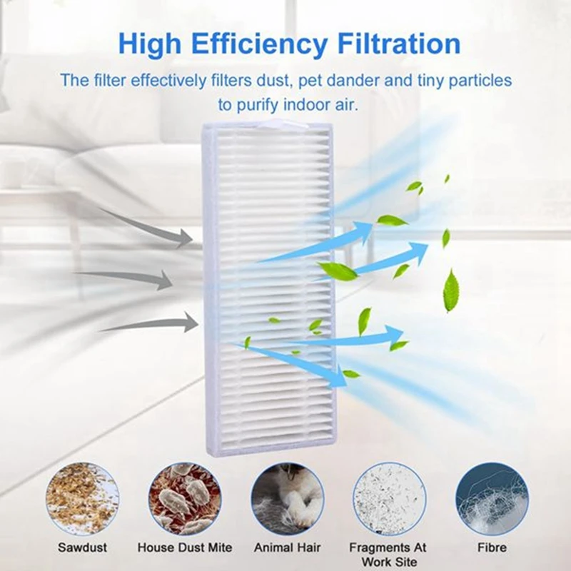 41Pcs For Medion X20 SW+ / MD 11415/Medion X21 SW+ / MD 11500 Sweeping Robot Main Side Brush Mop Filter Set