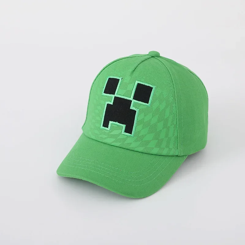 الزاحف الاطفال قبعة بيسبول Minecrafter القطن بنين فتاة الهيب هوب Sunhat المطرزة الإبداعية لعبة أقنعة الشمس قبعة مضحك بلغت ذروتها قبعات