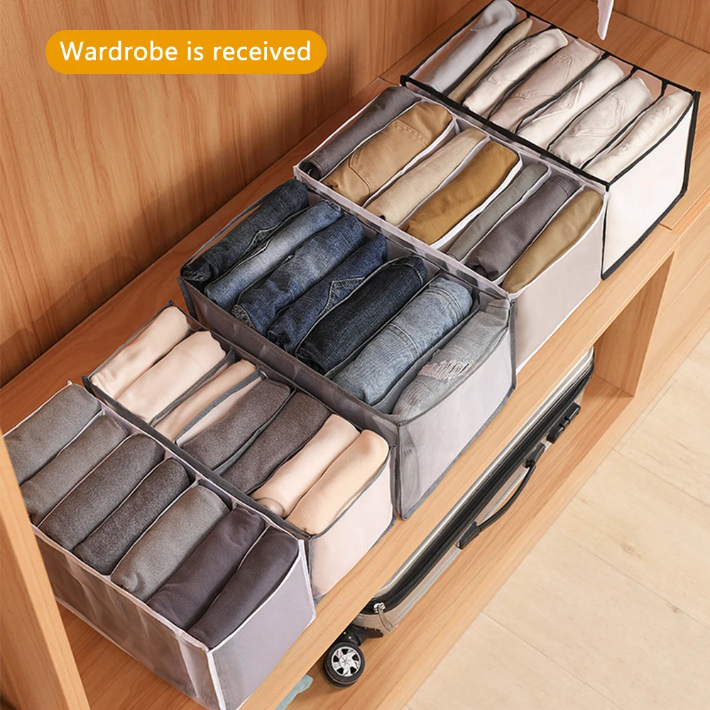 Closet Organizer For Underwear Socks Home Cabinet Divider Storage Box Storage Organizer for clothes Foldable Drawer Organizer