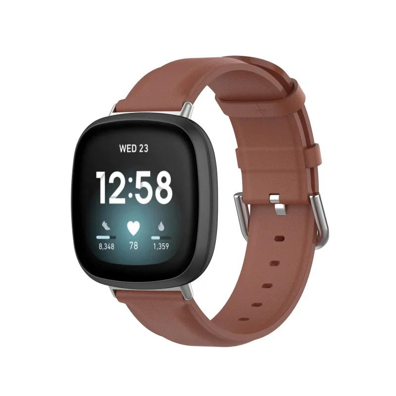 Cinturino in vera pelle per Fitbit Versa 2 3 4 Lite Smart Watch cinturino di ricambio per Sense 2 Correa