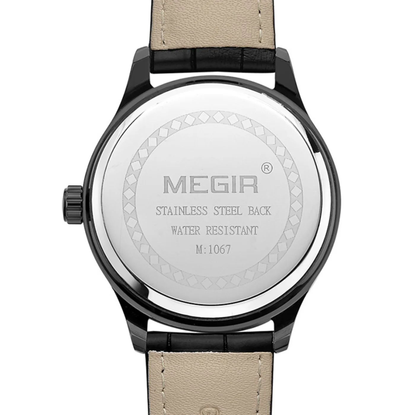 MEGIR Men Watches Luxury Leather Strap Sport Military Watch Male Clock Waterproof Casual Quartz Wristwatch Reloj Hombre 1067 - view 6