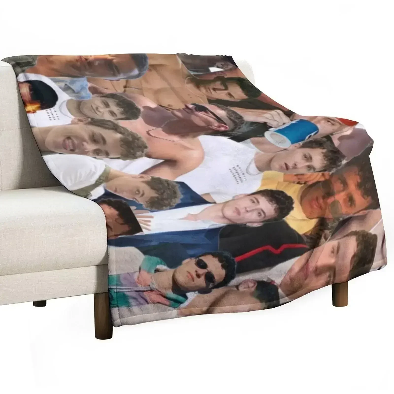 aron piper photo collage Throw Blanket Plaid on the sofa Sofa Quilt Vintage Soft Plush Plaid Thins Hair Blankets