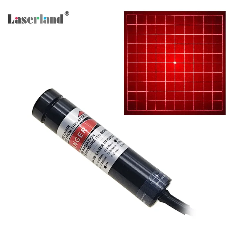 650nm 10*10 Grid Matrix Red Light Grating Laser Module