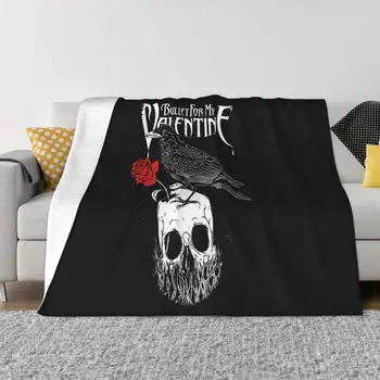 Bullet For My Valentine Raven Sxxl Metal T T New Cartoon Popular Style Present Straight 2021 Throw Blanket