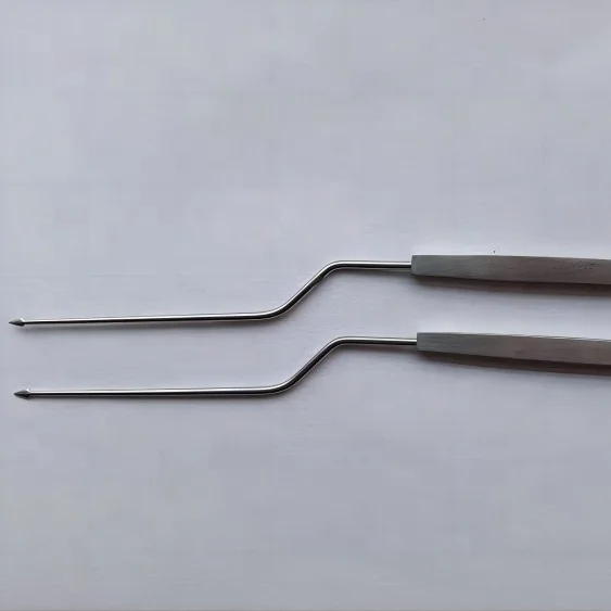 

Stainless Steel Myringtomy Instrument ENT Instrument Politzer Paracentesis Ear Knife Angled