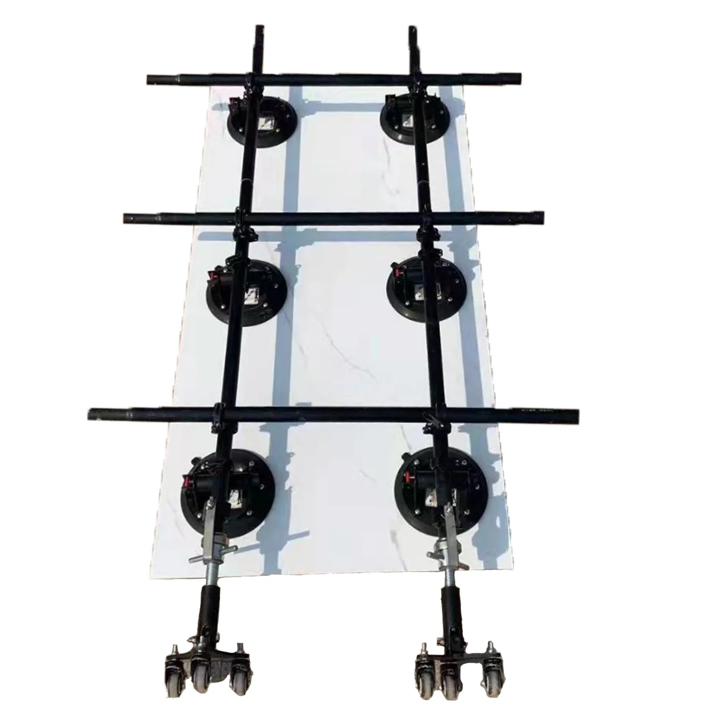 Vacuum Suction Cups Ceramic Tile Reinforcement Device Large Format Carry System and Transport Tools with Universal Wheel