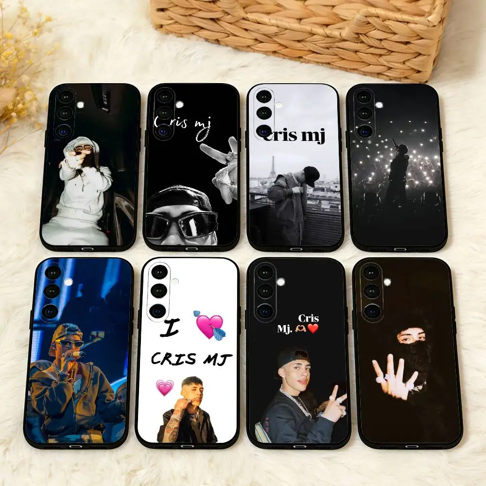 

C-Cris MJ Singer Phone Case For Samsung A73,72,71,53,52,51,22,91,80, Soft Black Cover
