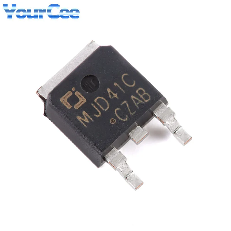 10Pcs MJD42CL MJD41CL TO-252-2L MJD42C MJD41C 100V 6A PNP NPN Transistor Triode Chip