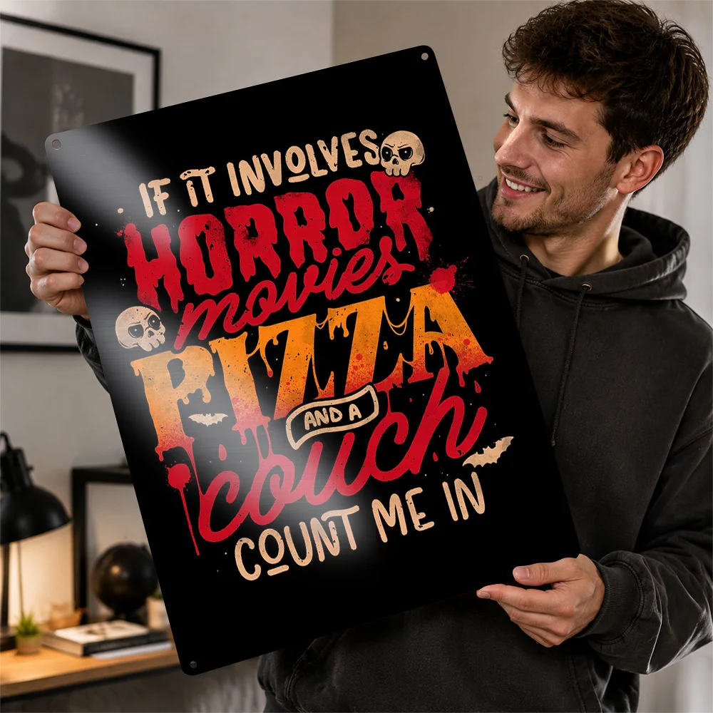 If It Involves Movies Metal Poster Perfect Gift for Fans Lovers Personalized Wall Art Metal Sign for Decoration Room Ornaments