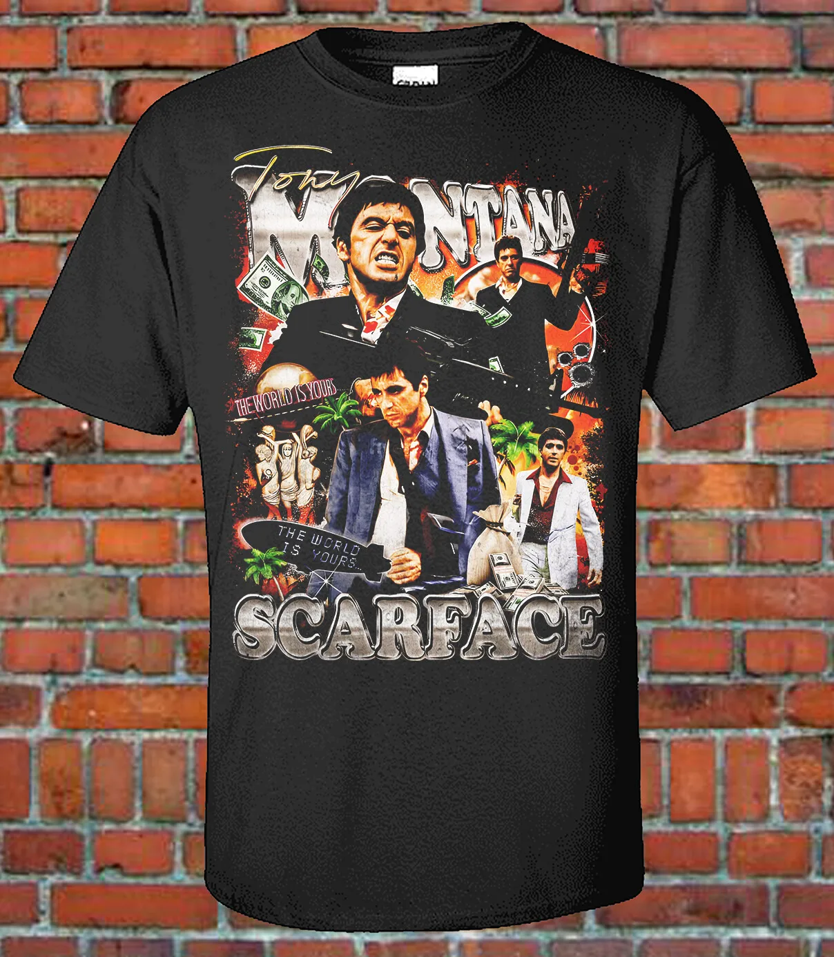 

Scarface 90s Bootleg Style Graphic T shirt