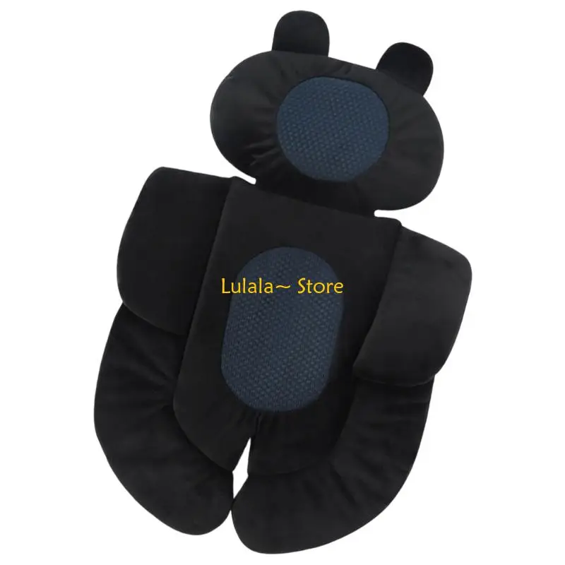 Y4QA Protective Infant Travel System Pad Machine Washable Cotton Blend Cushion With Secure Grip Technology