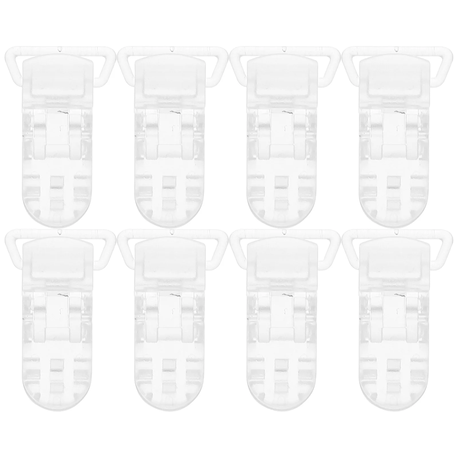 

25Pcs T-Shaped Transparent Plastic Baby Pacifier Clips Badge Clips Durable Safe for Making Holder Straps Transparent Badge Clip
