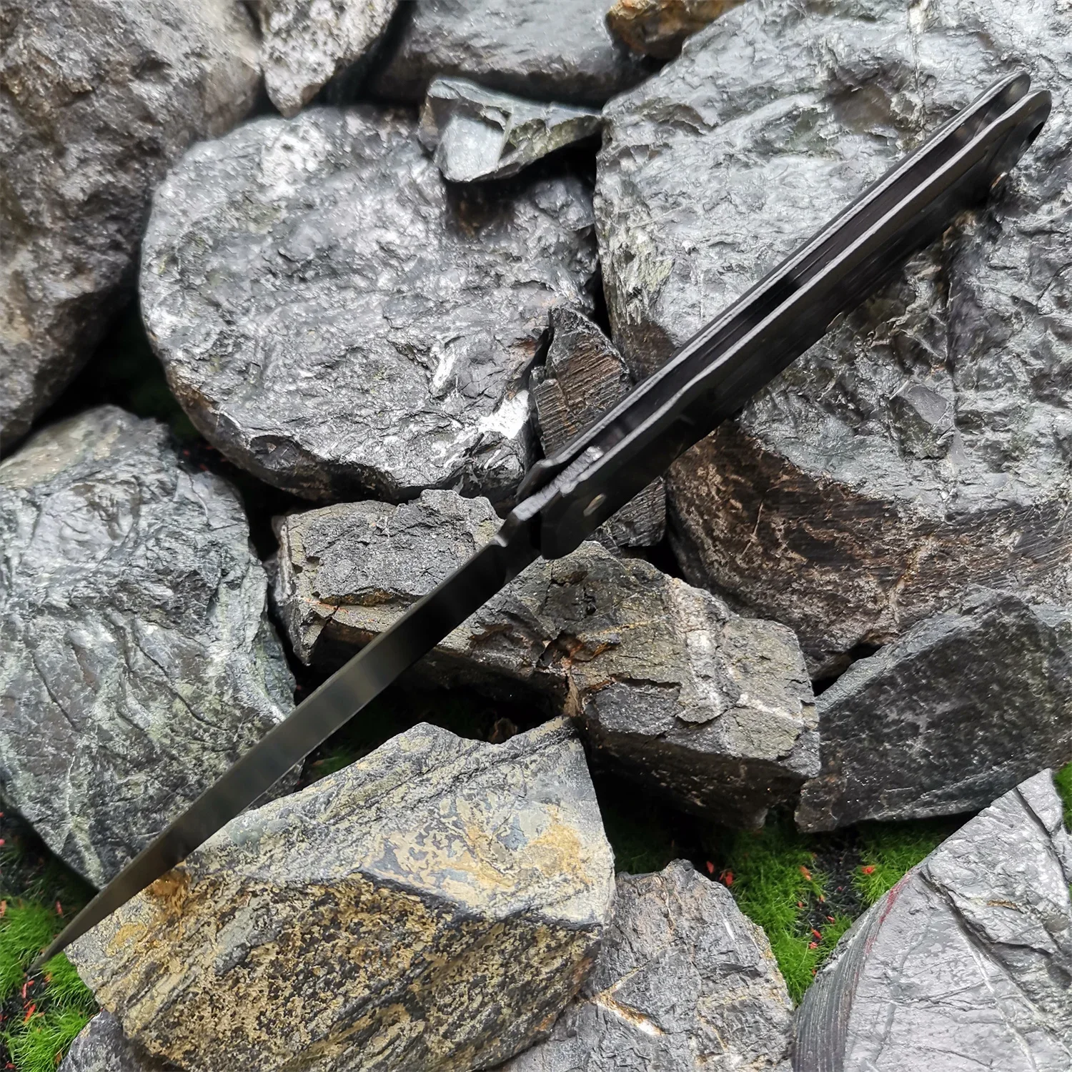 Coltello pieghevole da 5,9" con lama di durezza 58HRC, coltello tascabile compatto in acciaio inossidabile per EDC tattico, sopravvivenza all'aperto e campeggio