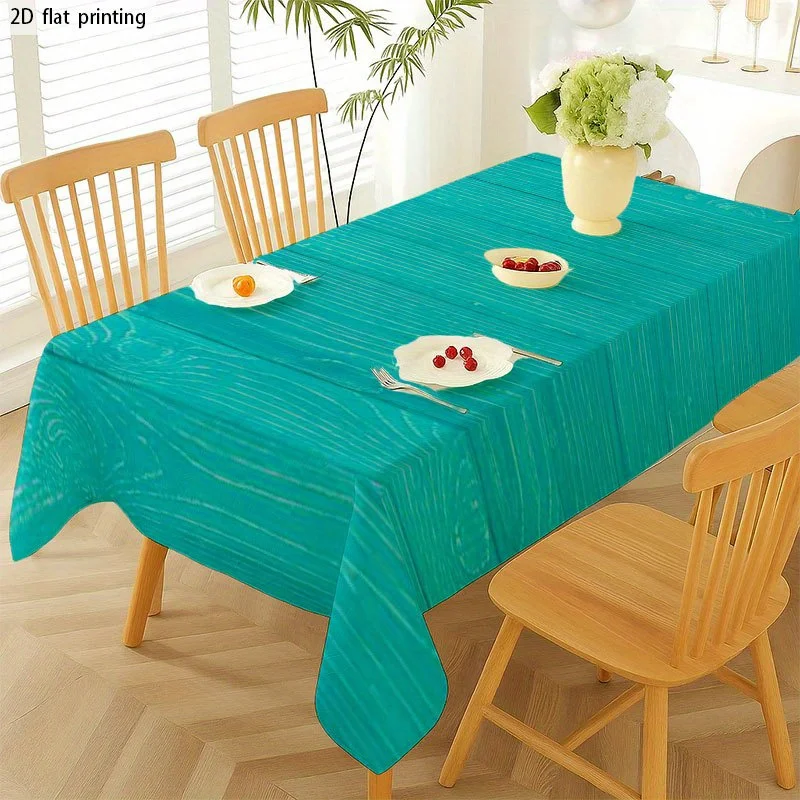 1pc Soft and fashionable 2D flat tablecloth. Machine washable and easy to clean. Enhances dining atmosphere.zyc