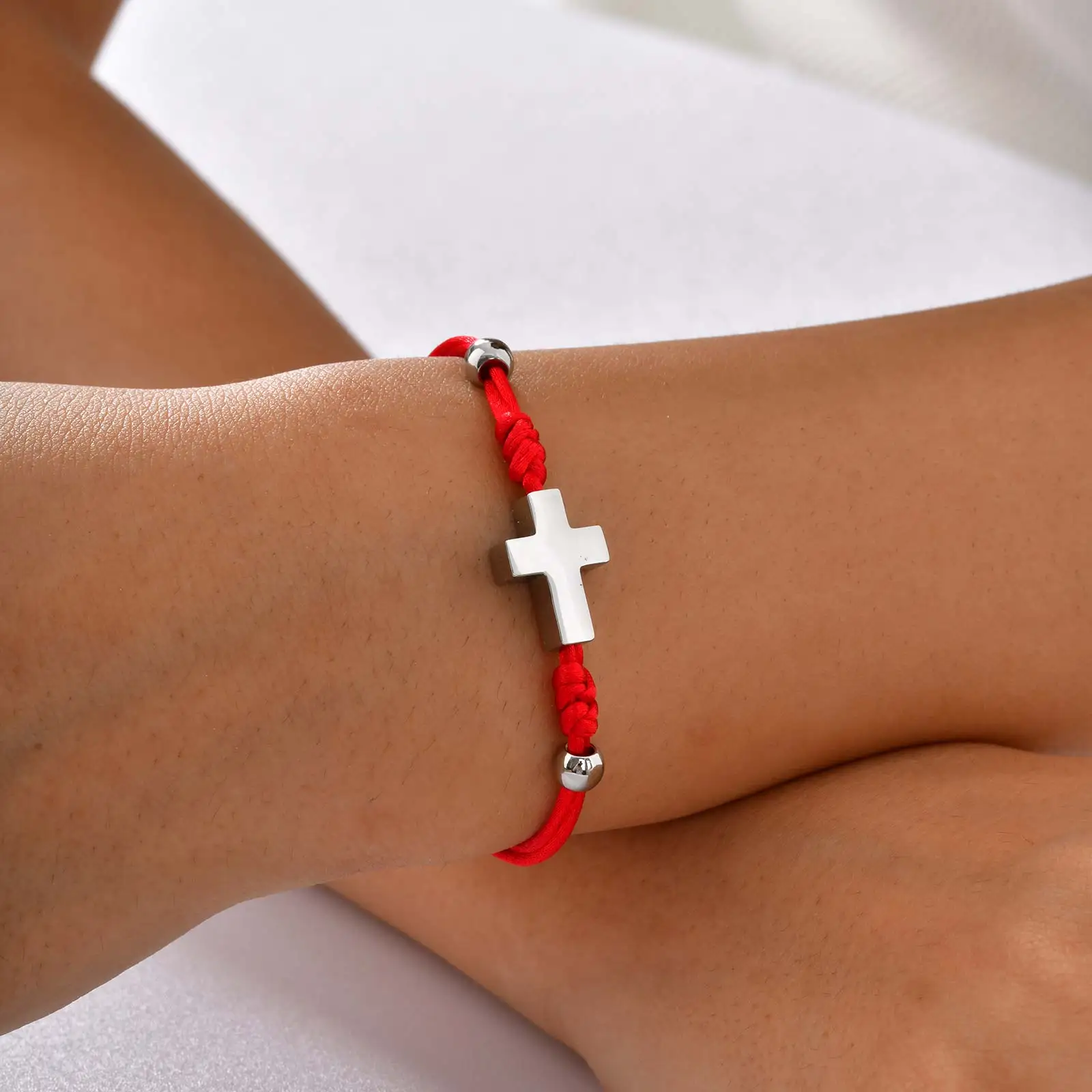 Red Braided Rope Cr… - image