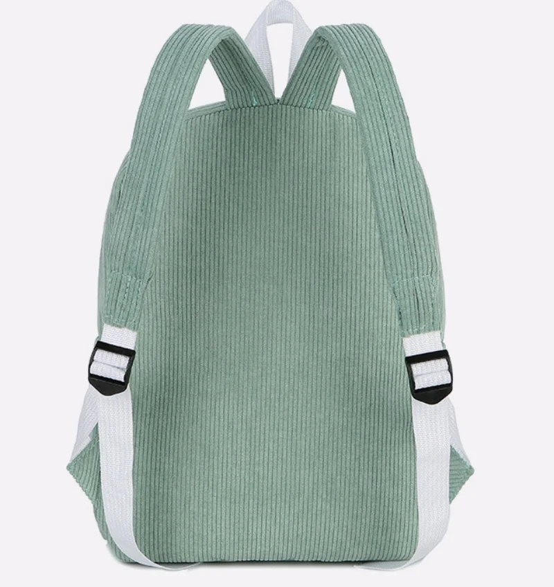 Mochila escolar personalizada para estudiantes, mochila Retro de pana para estudiantes, bonita, nueva