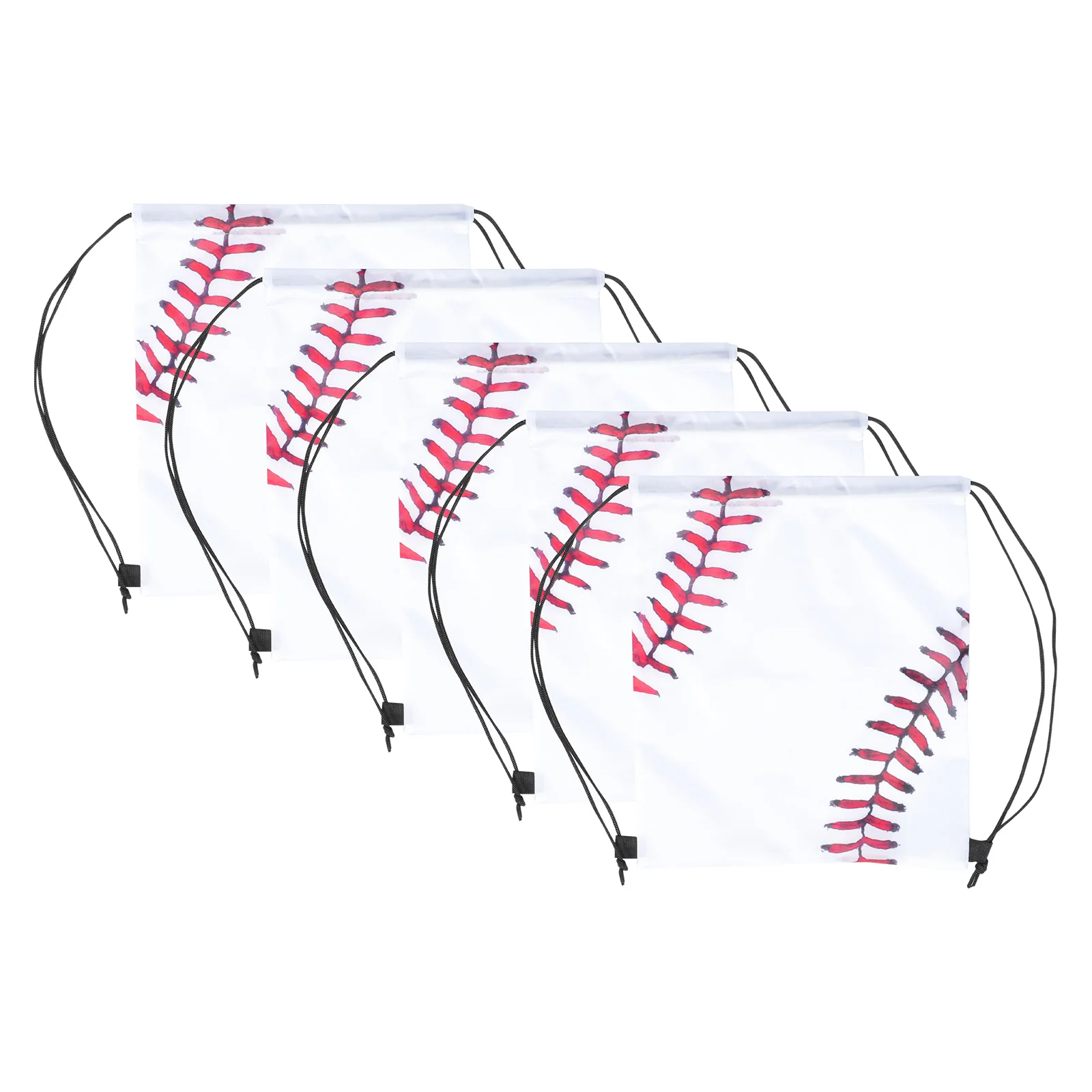 5Pcs Candy Snack Bag Simple Design Drawstring Sports Bag for Men Women Multi Purpose Basketball Baseball Storage Gym Equipment