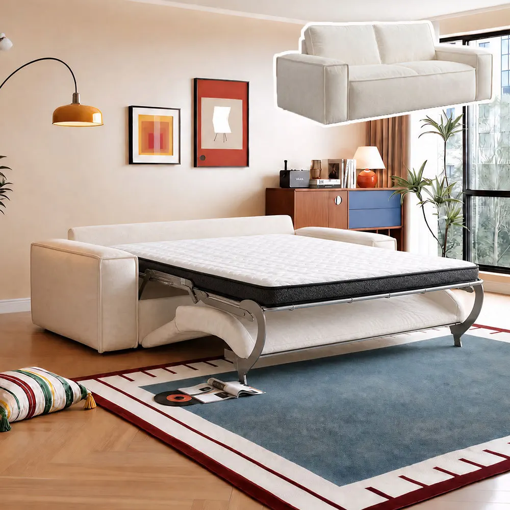 Yjq tofu block sofa bed integrated dual-purpose small apartment living room study flippable folding multi-functional sofa