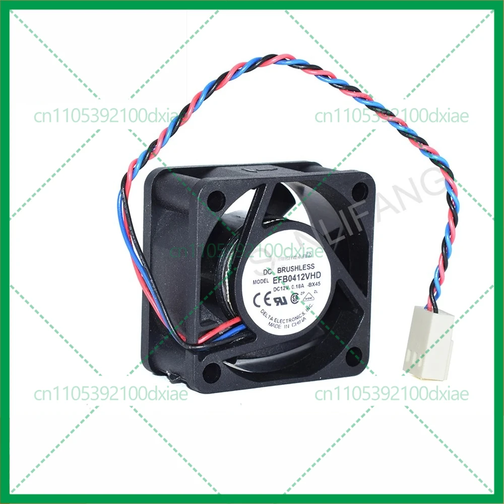 2pcs New Cooler For Delta EFB0412VHD DC12V 0.18A Three Wires Square Cooling Fan