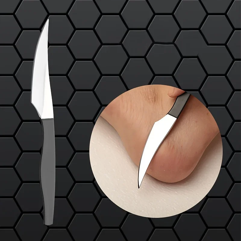 Set per la cura dei piedi in acciaio inossidabile da 2/6 pezzi, coltello esfoliante affilato e raschietto liscio per i piedi, tagliaunghie incarnite, rimozione della pelle morta