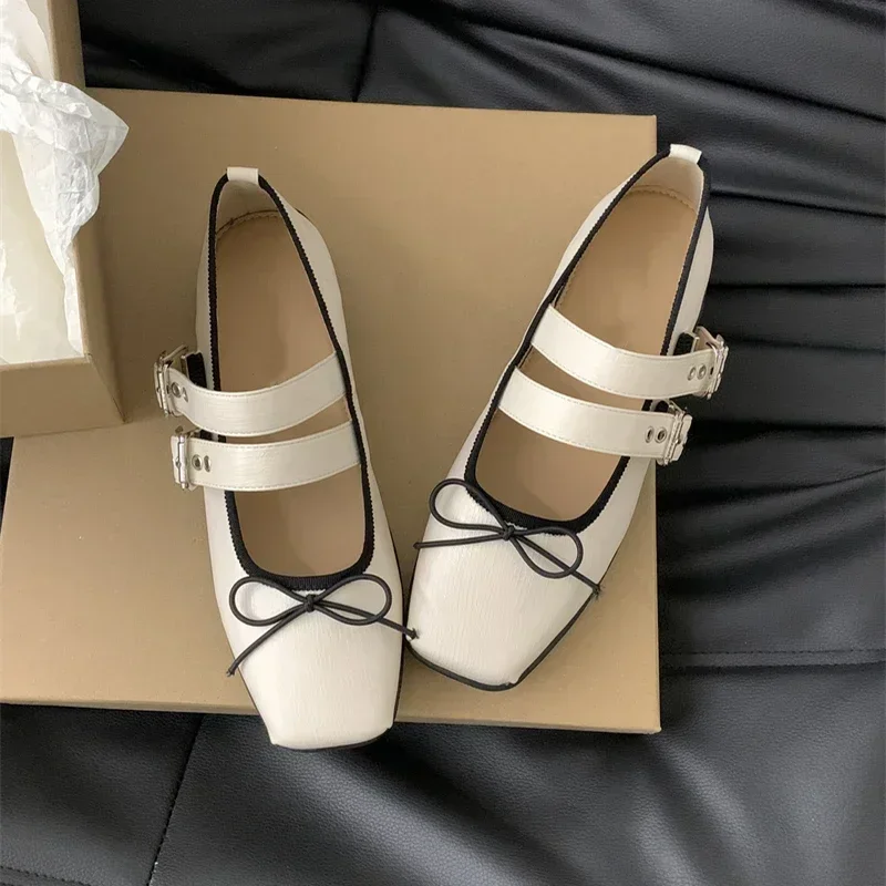 ربيع الخريف النساء الباليه الشقق موضة فراشة عقدة السيدات في الهواء الطلق فستان الشقق أحذية راقصة الباليه الإناث