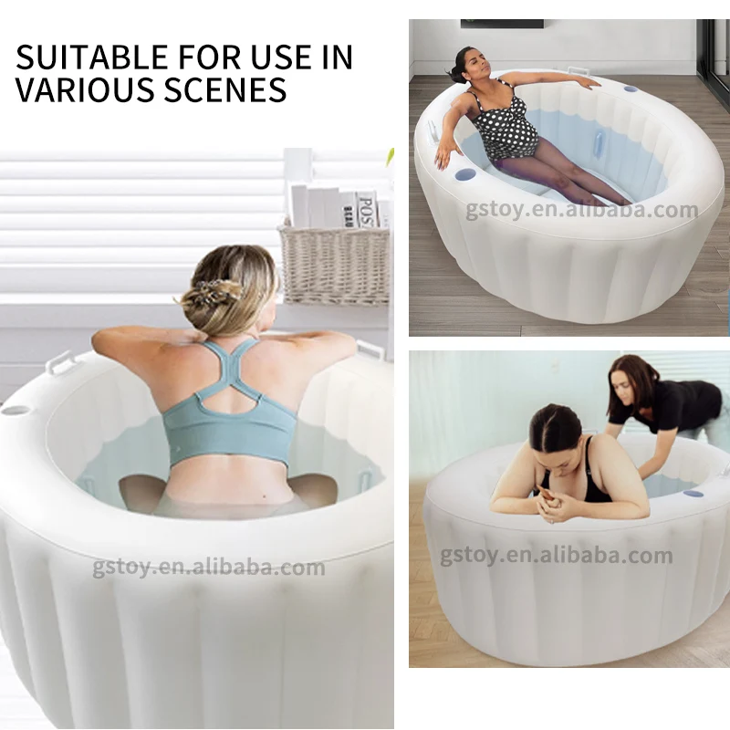 White Inflation Baby Water Birth Tub EN71 PVC Inflatable Birthing Pool Set at Home for Moms with Liner Electric Pump Storage Bag