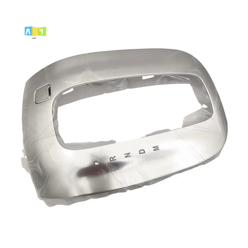 

A04E-2Pcs Gear Shift Knob Handball &Shifter Panel Chrome Cover 55587364 95133897 For Buick Encore 2013-2019 Opel Mokka 12-17
