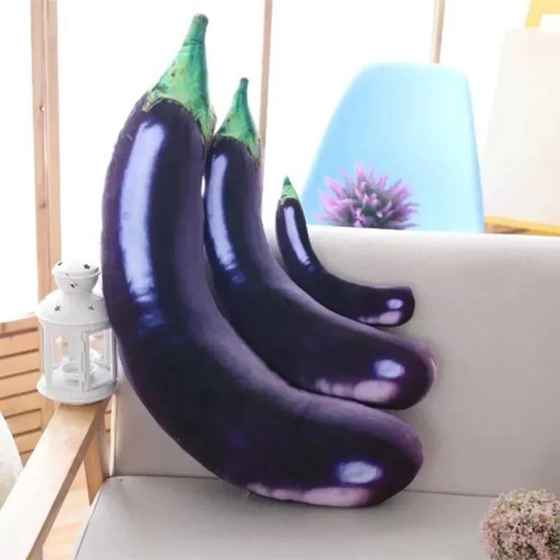 25-80 Simulated Strip Eggplant Creative plant pillow cushion plush fruit vegetables food Anti-stress soft girl Children toy gift