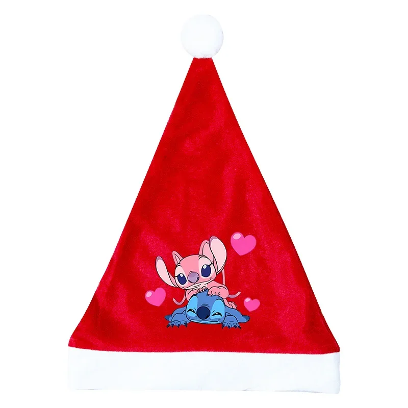 Stitch Disney Cappello di Natale Simpatico cartone animato Angelo Stitch Festival Cap Bambini Decorazione per adulti Forniture per feste Beanie