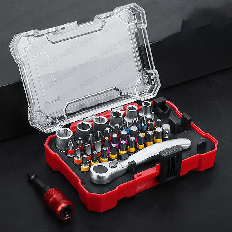 Piece Set Of Precision Screwdriver Socket Magic Box Screwdriver Multifunctional Industrial Grade Ratchet Wrench