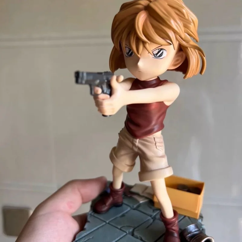 شخصيات المحقق كونان أنيتا هايلي الجديدة الشكل السادس الرمادي أنيمي تمثال فتاة بولي كلوريد الفينيل تمثال جمع نموذج الديكور هدية #4