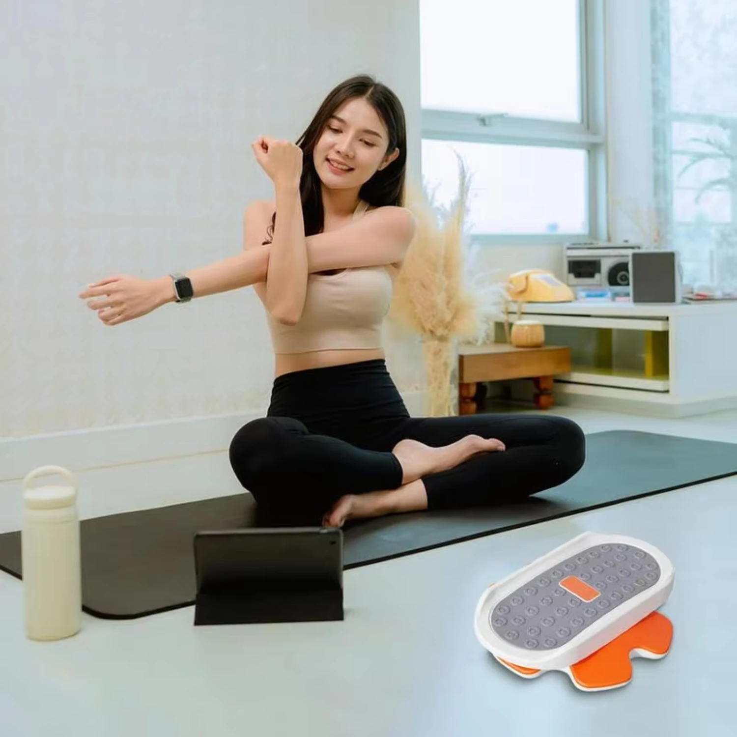 Waist Twisting Board 2pcs Silent Twisting Disk With Soft Pedal Split Type Fitness Equipment  Weight Loss Weight Loss Artifact