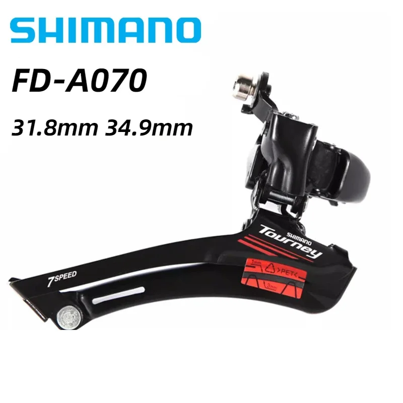 SHIMANO TOURNEY A070 FD A070 Front Derailleur 31.8mm 34.9mm 2x7Speed Clamp Band Mount Road Bicycles