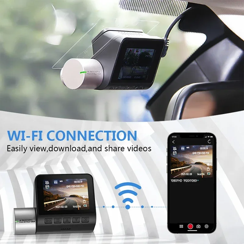 

2026 high quality 4K WIFI Car Back Box 2inch Screen Full HD 2160P Dvr Dual Lens Dashcam With GPS Car Video Camera Car dvr