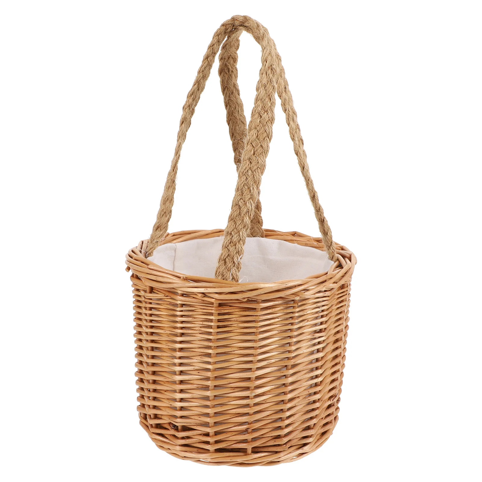 1개 웨딩 답례품 바구니 수공예 나무 보관 용기 음식 과일 채소 피크닉 야외용 바구니