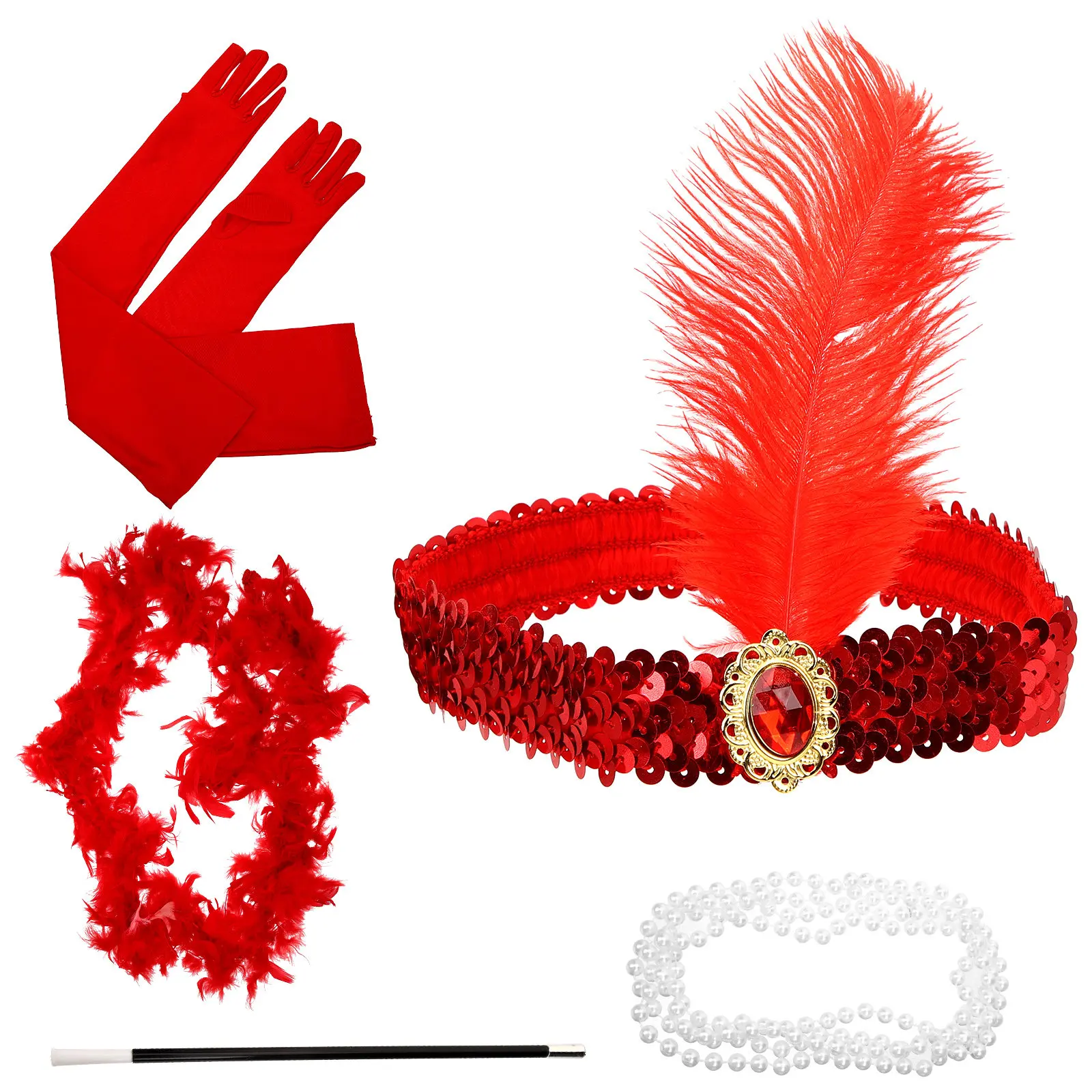 

Набор из 1 шт. блестящей повязки на голову с пайетками, винтажные аксессуары в стиле 1920-х годов для женщин, легкие, элегантные, для косплея, костюмированных вечеринок, реквизит для фотосессий