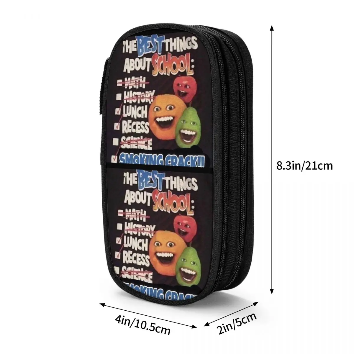 Annoying Orange Best Things About School Pencil Cases Big Capacity Pen Bags Pen Box Pencil Pouch For Boys Girls Students