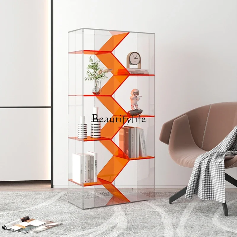 

FG10Creative Bookshelf Display Cabinet Floor Acrylic Shelf