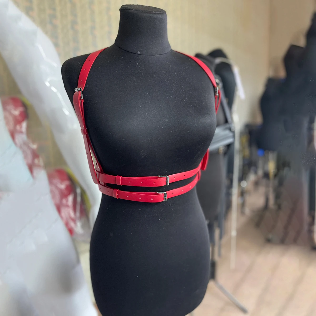 Women Fashion Belt Street Style Leather Suspenders for Women Belt Adjustable Punk Gothic Belt Harness Clothing Accessories