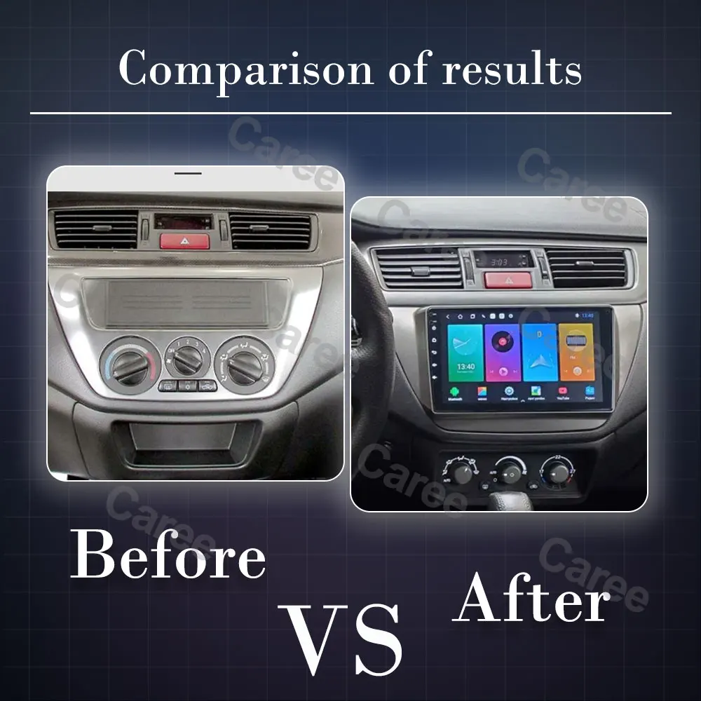 Car Autoradio For Mitsubishi Lancer 9 CS 2000 2001 2002-2010 Car Radio Carplay multimedia video player GPS QLED WIFI No 2din DVD