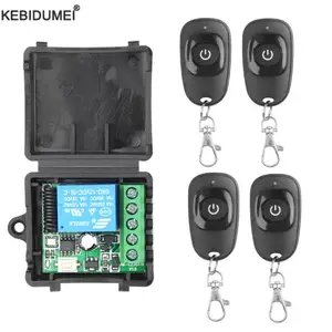 433 MHz DC 12 V 1CH Modul Penerima EV1527 Remote Kontrol Nirkabel Switch untuk Garasi Gerbang Motor Lampu Lampu DIY 10 penerima 433 mhz penjualan terbaik - №