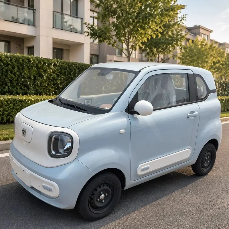 High Speed Mini EV New Energy Electric Car 100km/h 200km Range with Air Conditioner and Airbag City Commuter Car