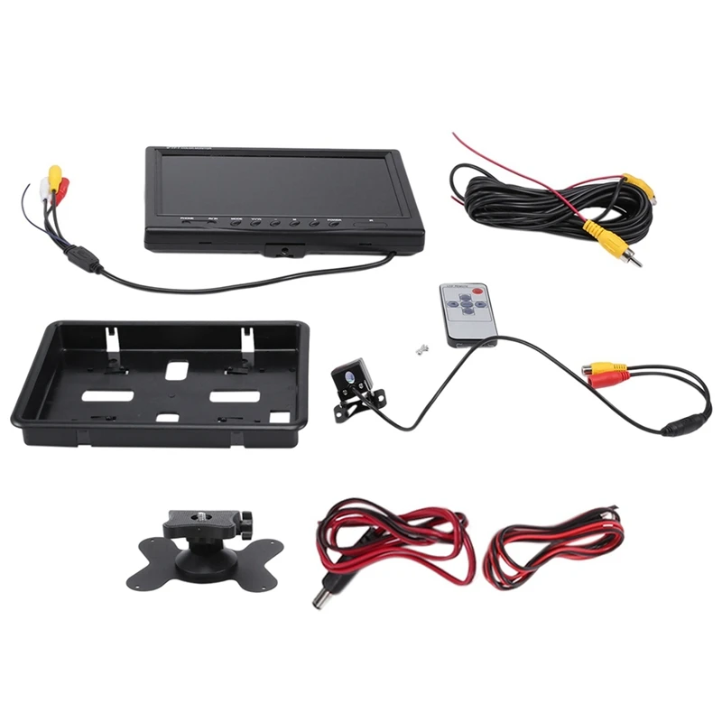 

1Set HD -Compatible VGA/AV TV DVD Player Camera Rear View Headrest Monitor Parking Rearview System