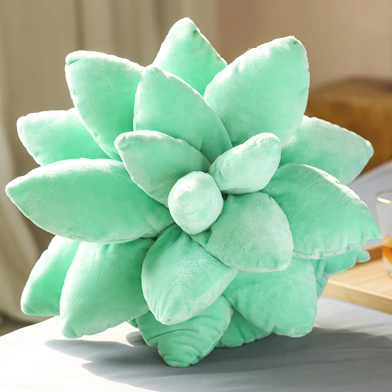 Lifelike Succulents Plush Stuffed Toys Various Cute Potted Flowers Bookshelf Pillow Home Living Room Decoration Girls Gifts