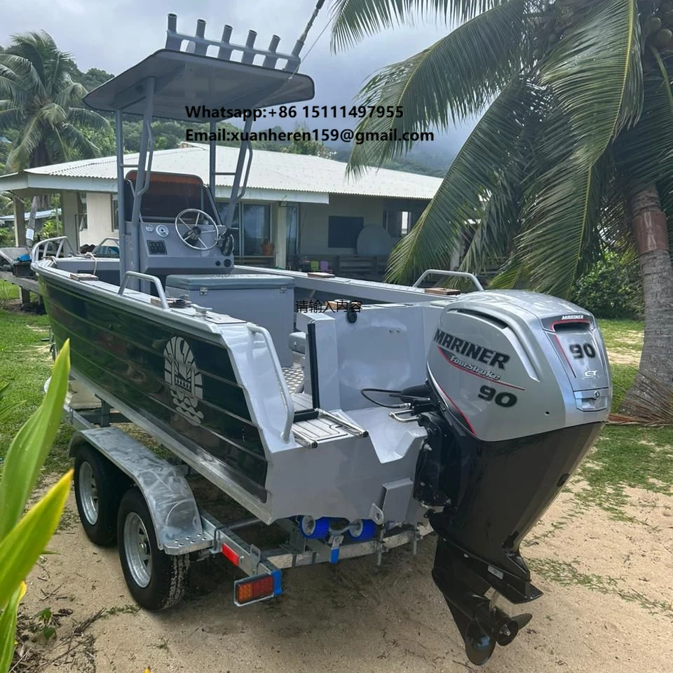 5.8meters Yacht Fast Aluminum Center Console Fishing Boat with Hard Top