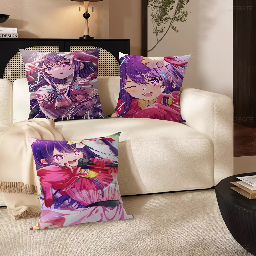 

Anime Oshi No Ko Hoshino Ai Ruby Pillow Anime Pillow Sofa Bed Head Pillow Cover Cushion Cover 45x45 cm Fashion