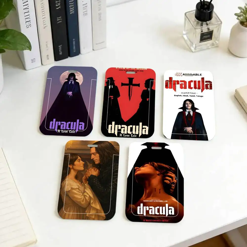 

1pc Movie Dracula A Love Tale ID Card Sleeve School Card Access ID Card Bus Meal Card Protective Sleeve Easy Push