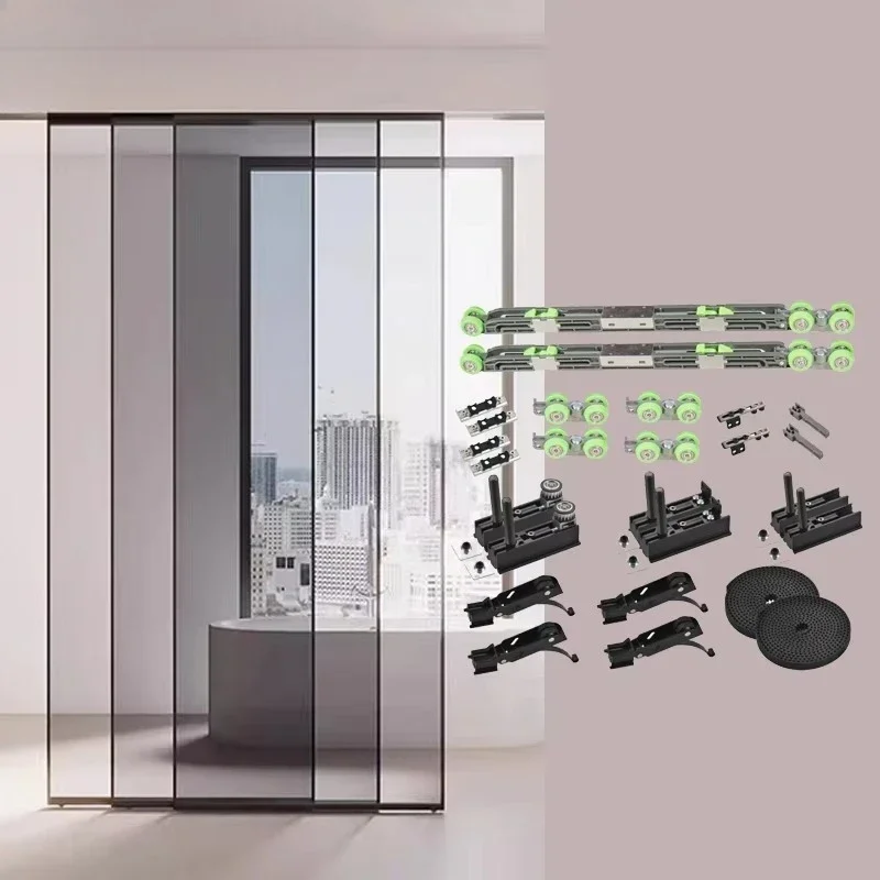 Manufacturer Wholesale Modern 3-Door Soft Close Sliding Hardware Silent And Smooth With Both Sides Moving Soft Close Design