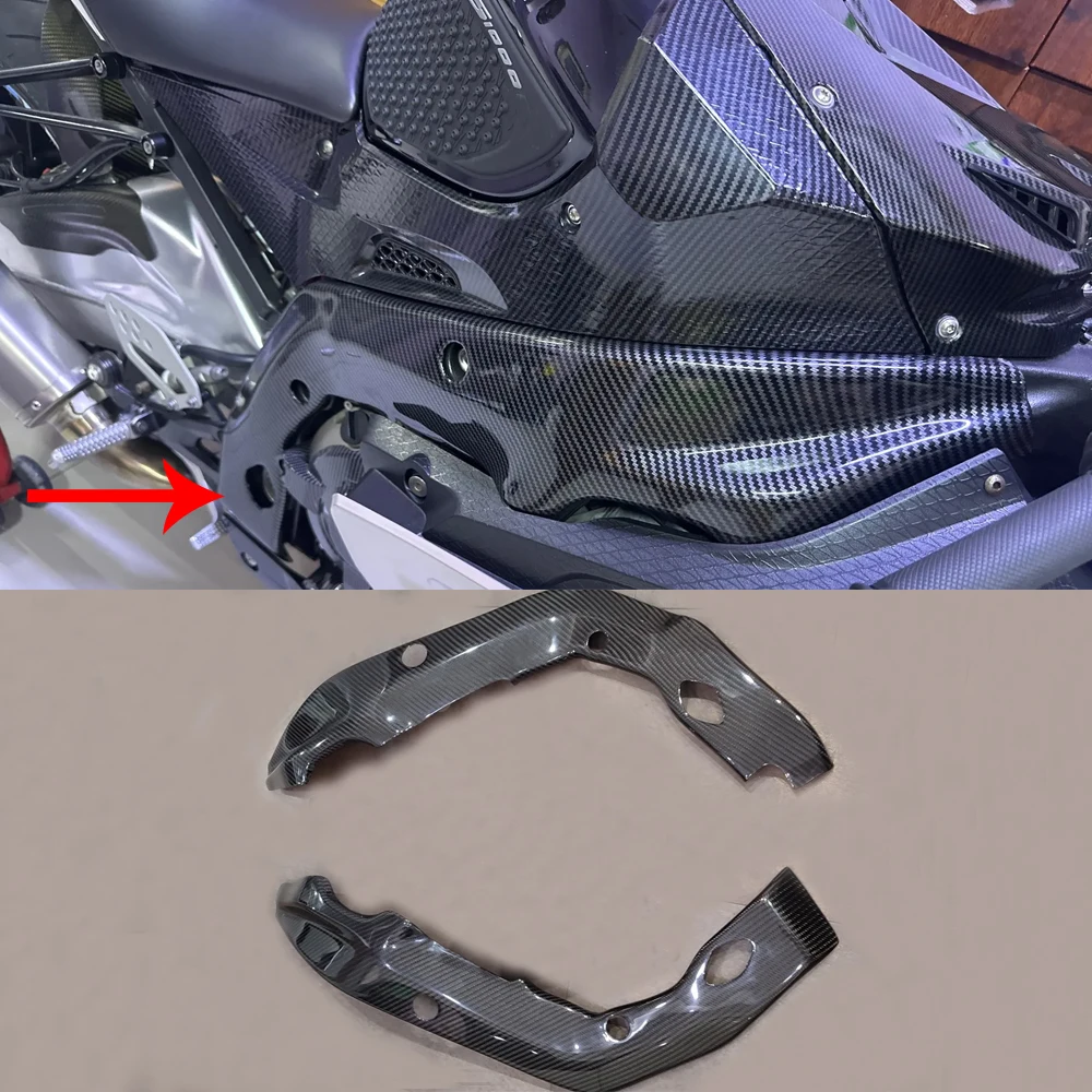 

S100RR Frame Cover Protector Side Panel Cowl For BMW S 1000 RR 2009 2010 2011 2012 2013 2014 Carbon Fiber ABS S1000R 2015 2016